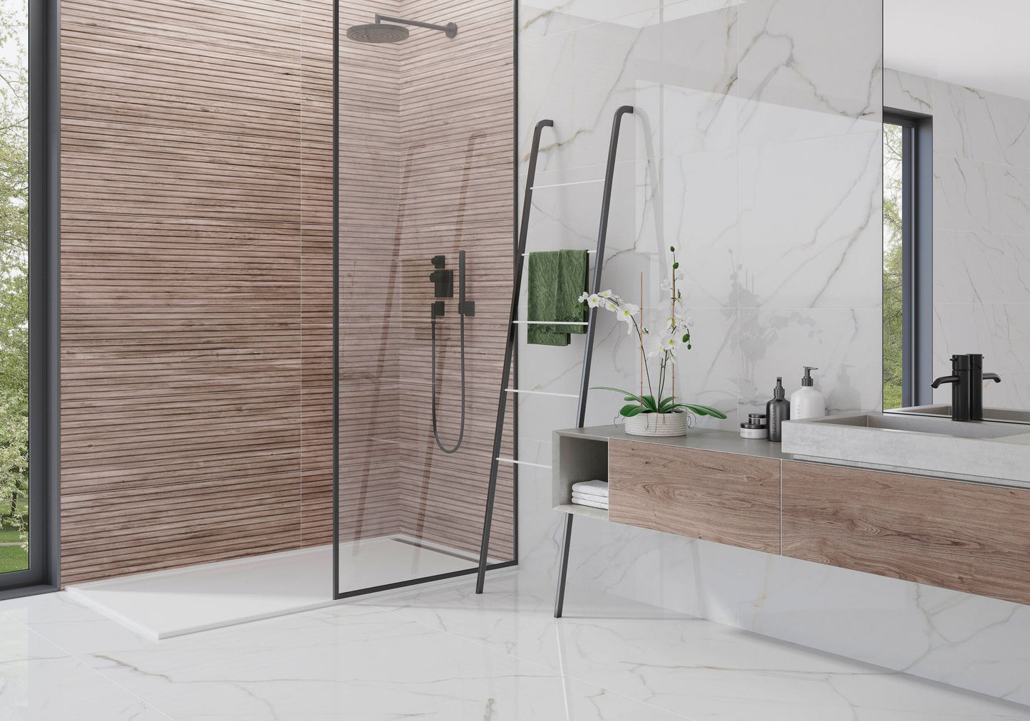 Slats Wood Tile tile