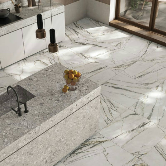Calacatta Bamboo Marble tile