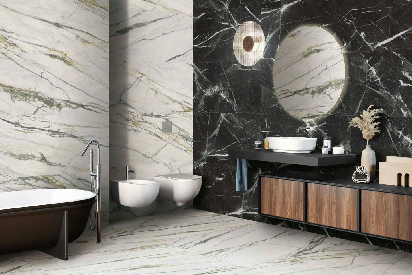 Calacatta Bamboo Marble tile