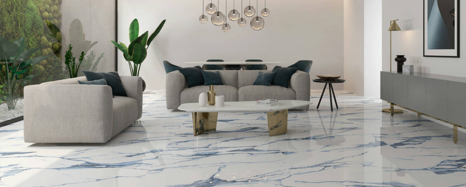 Calacatta Blue Marble tile