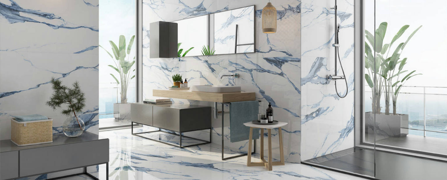 Calacatta Blue Marble tile