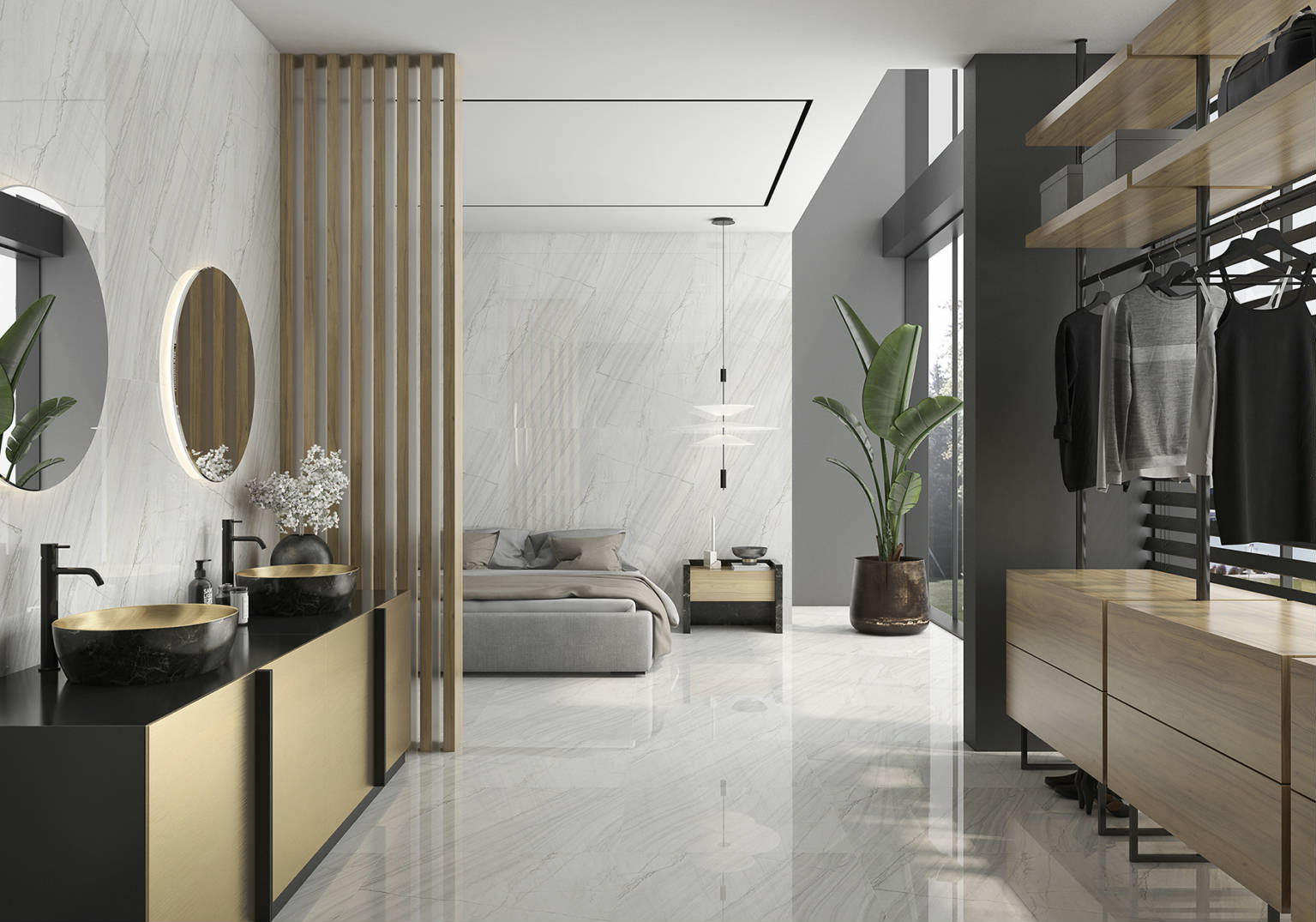 Line Marble tile
