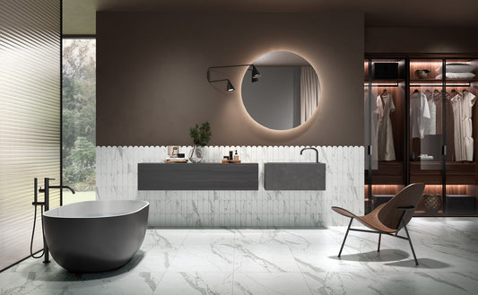 Statuario Reactive Marble tile